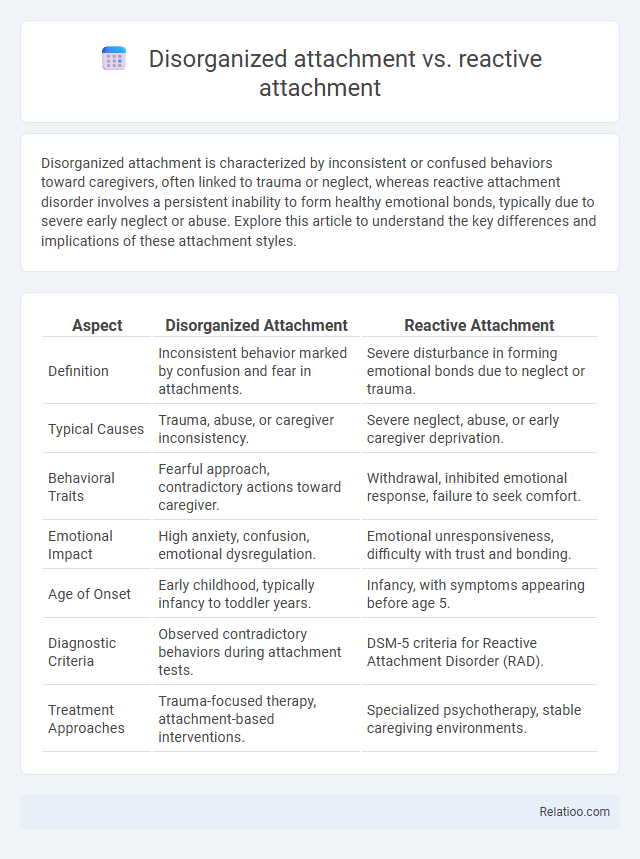 Disorganized attachment vs. reactive attachment - What is The Difference?