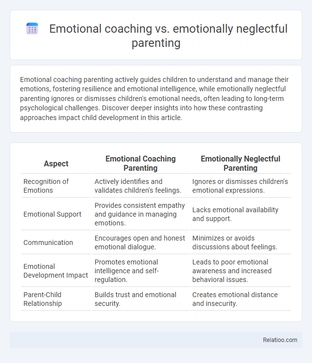 Emotional coaching vs. emotionally neglectful parenting - What is The Difference?