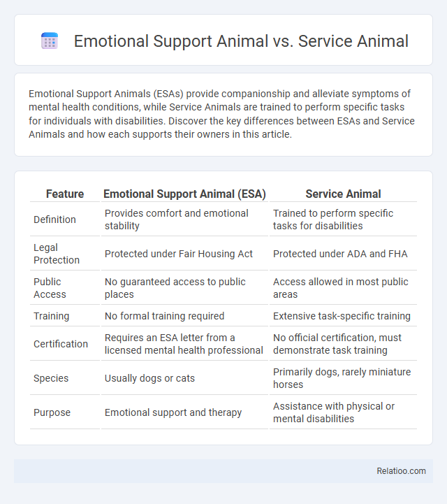 Emotional Support Animal vs. Service Animal - What is The Difference?