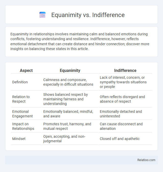 Equanimity vs. Indifference