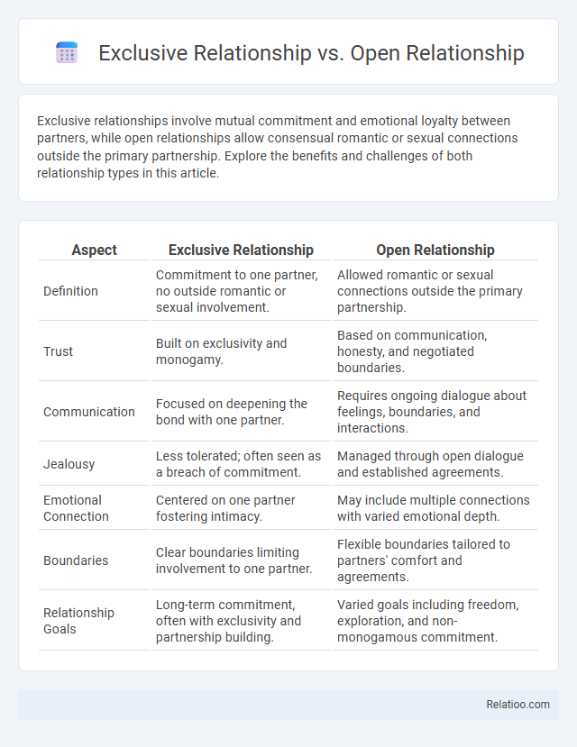Exclusive Relationship vs. Open Relationship - What is The Difference?