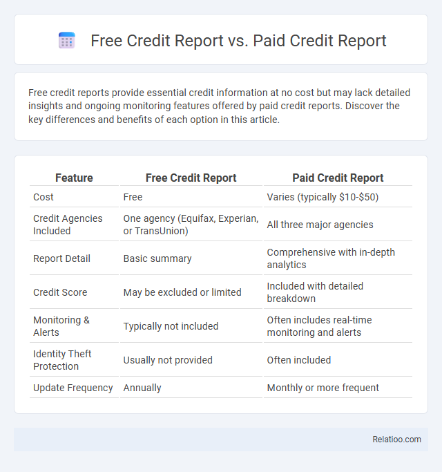 Free Credit Report vs. Paid Credit Report - What is The Difference?
