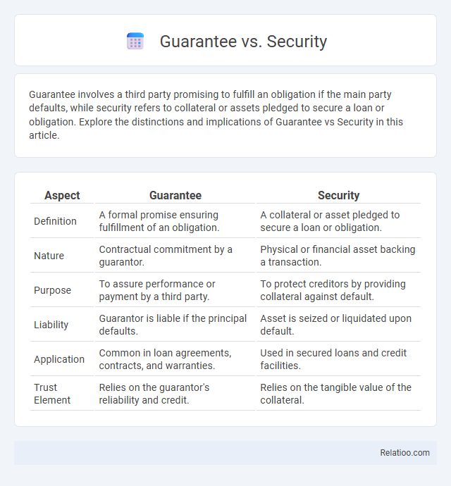 Guarantee vs. Security - What is The Difference?