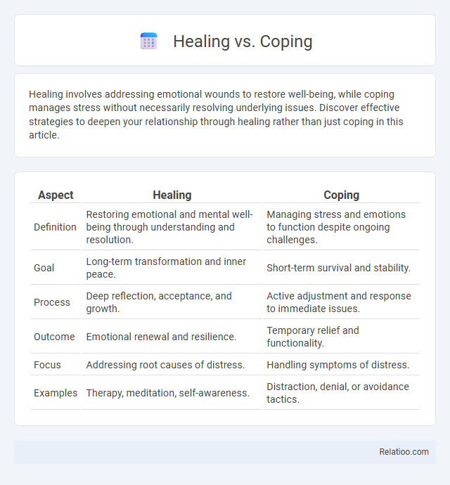 Healing vs. Coping - What is The Difference?