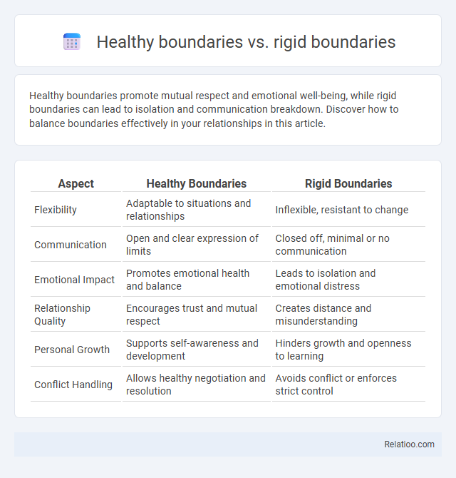 Healthy boundaries vs. rigid boundaries - What is The Difference?