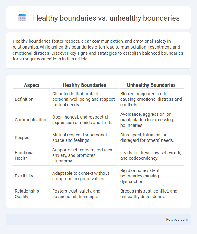 Healthy boundaries vs. unhealthy boundaries - What is The Difference?
