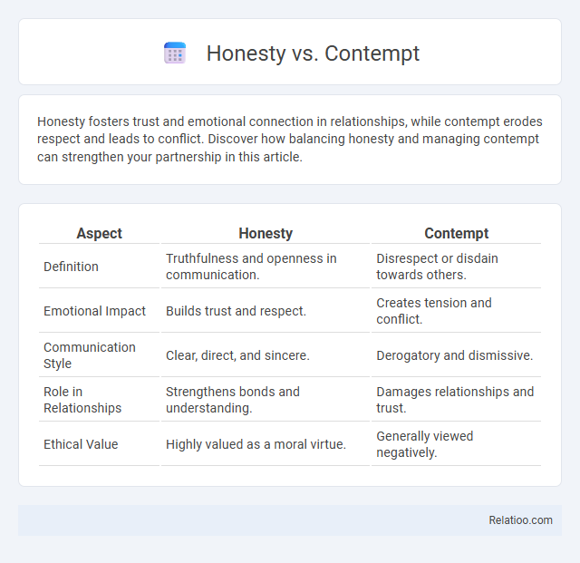 Honesty vs. Contempt - What is The Difference?