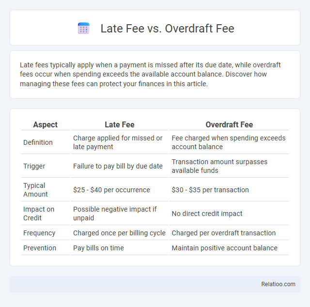 Late Fee vs. Overdraft Fee - What is The Difference?
