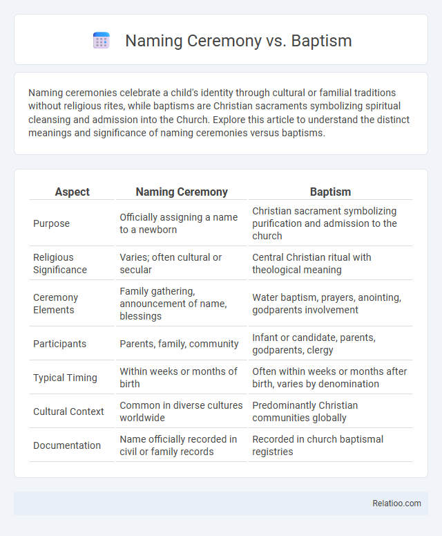 Naming Ceremony vs. Baptism - What is The Difference?
