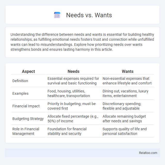 Needs vs. Wants - What is The Difference?