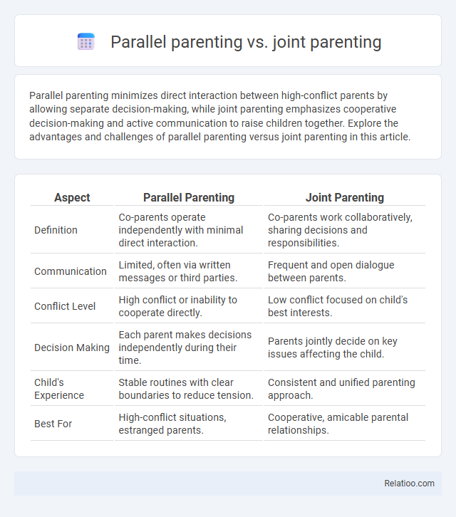 Parallel parenting vs. joint parenting - What is The Difference?