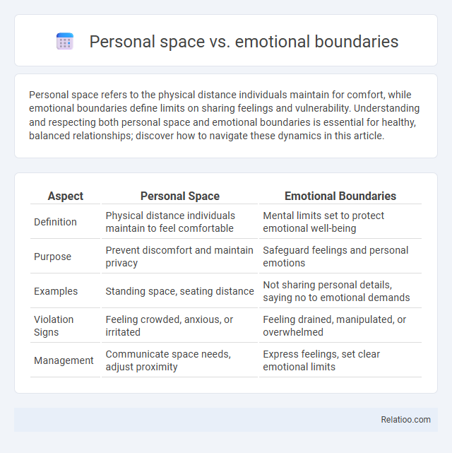 Personal space vs. emotional boundaries - What is The Difference?