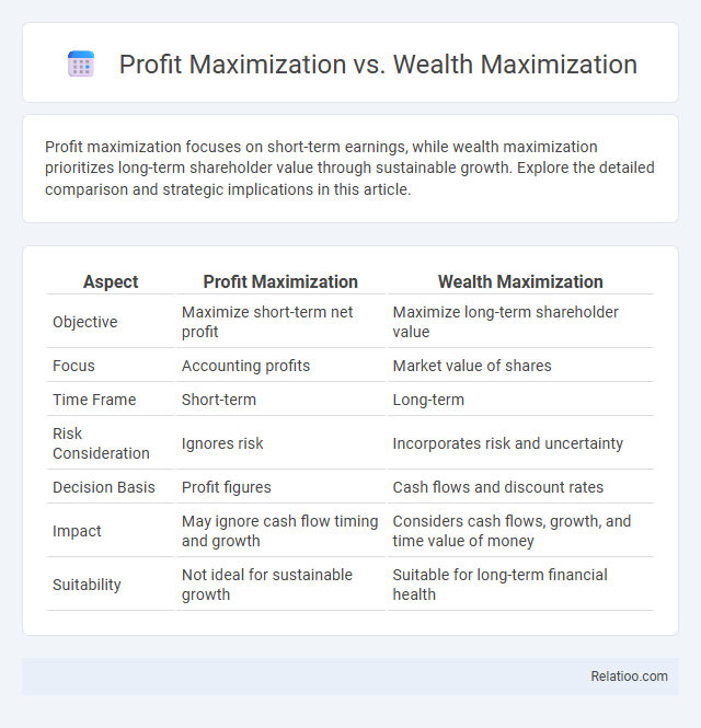 Profit Maximization vs. Wealth Maximization - What is The Difference?
