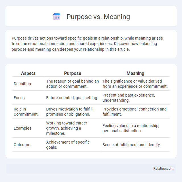 Purpose vs. Meaning - What is The Difference?