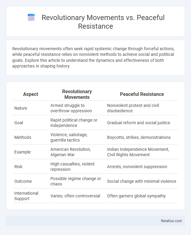 Revolutionary Movements vs. Peaceful Resistance - What is The Difference?