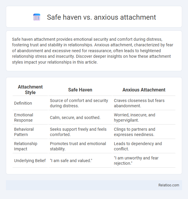 Safe haven vs. anxious attachment - What is The Difference?