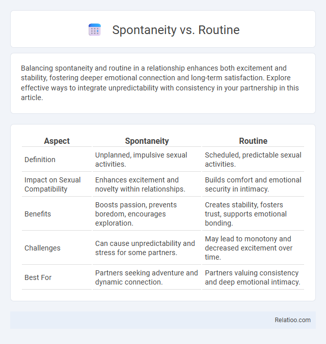 Spontaneity vs. Routine - What is The Difference?