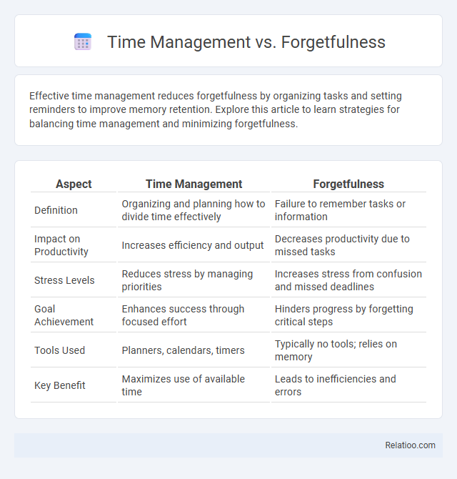 Time Management vs. Forgetfulness - What is The Difference?