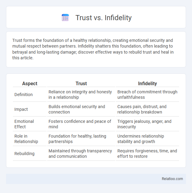 Trust vs. Infidelity - What is The Difference?