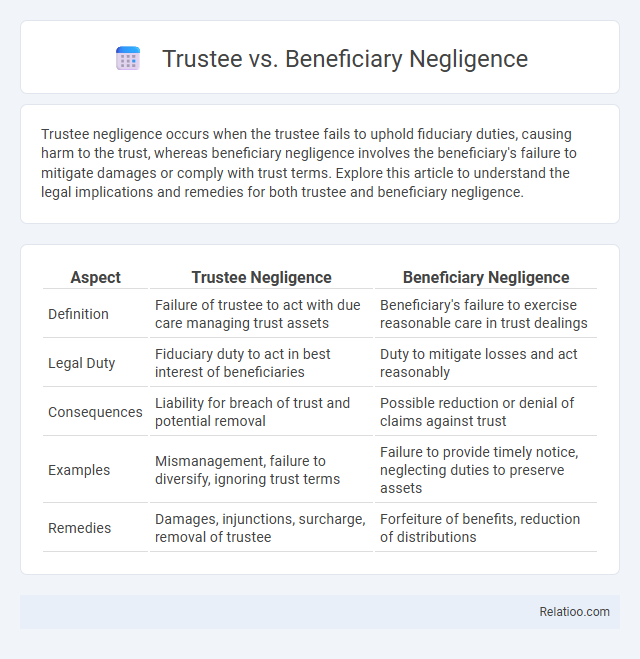 Trustee vs. Beneficiary Negligence - What is The Difference?