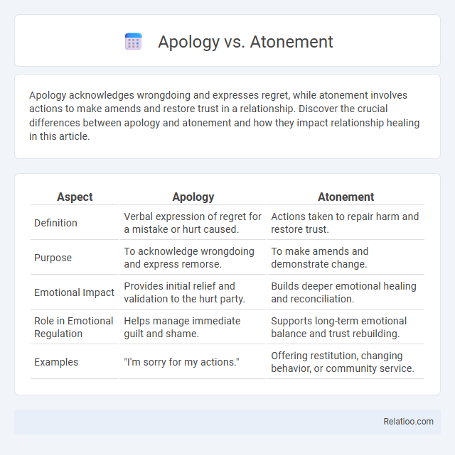 Apology vs. Atonement - What is The Difference?