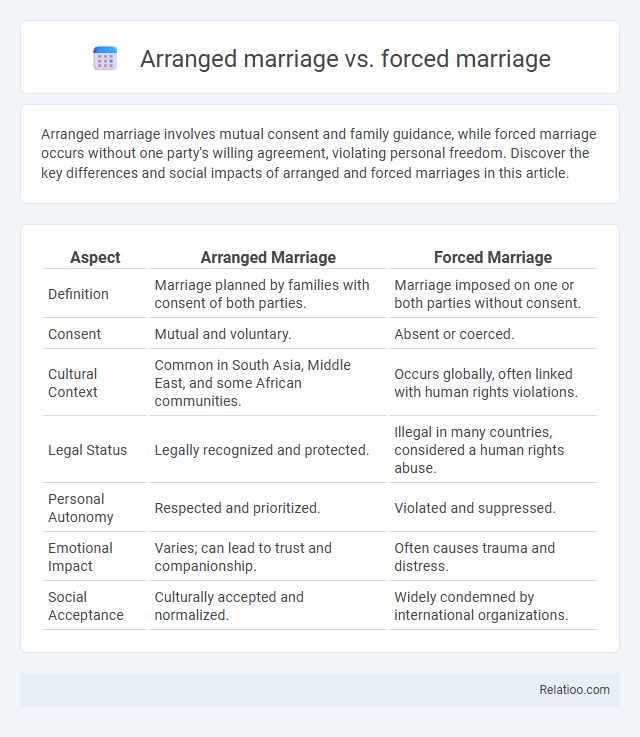 Arranged marriage vs. forced marriage - What is The Difference?