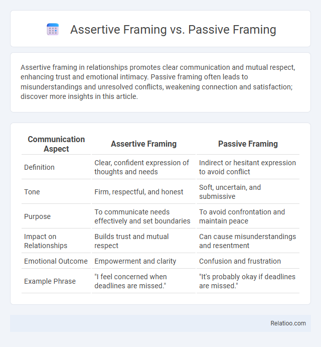 Assertive Framing vs. Passive Framing - What is The Difference?