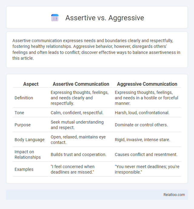 Assertive vs. Aggressive - What is The Difference?