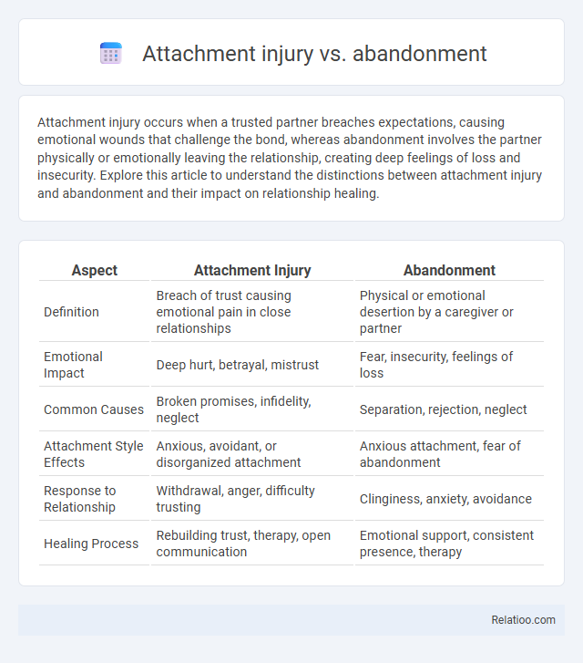 Attachment injury vs. abandonment - What is The Difference?