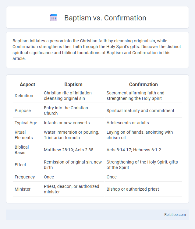 Baptism vs. Confirmation - What is The Difference?