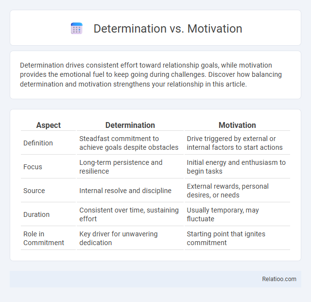 Determination vs. Motivation - What is The Difference?