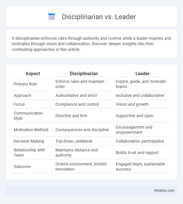 Disciplinarian vs. Leader - What is The Difference?