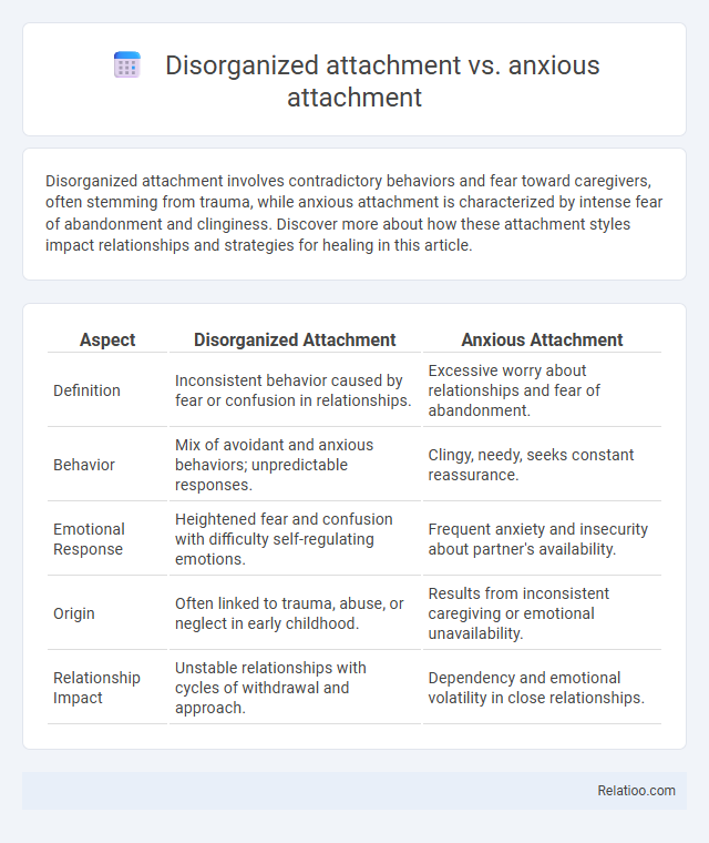 Disorganized attachment vs. anxious attachment - What is The Difference?