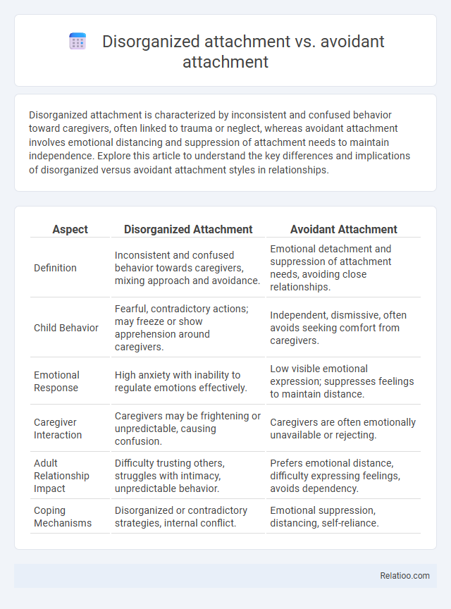 Disorganized attachment vs. avoidant attachment - What is The Difference?