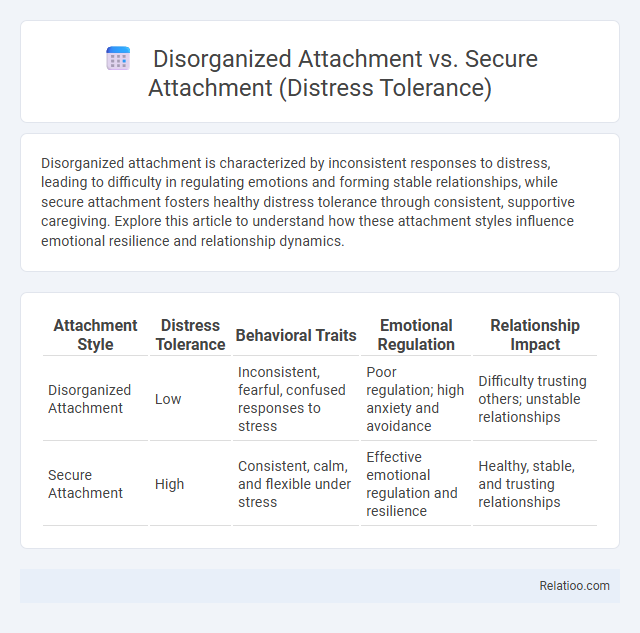 Disorganized Attachment vs. Secure Attachment (Distress Tolerance) - What is The Difference?