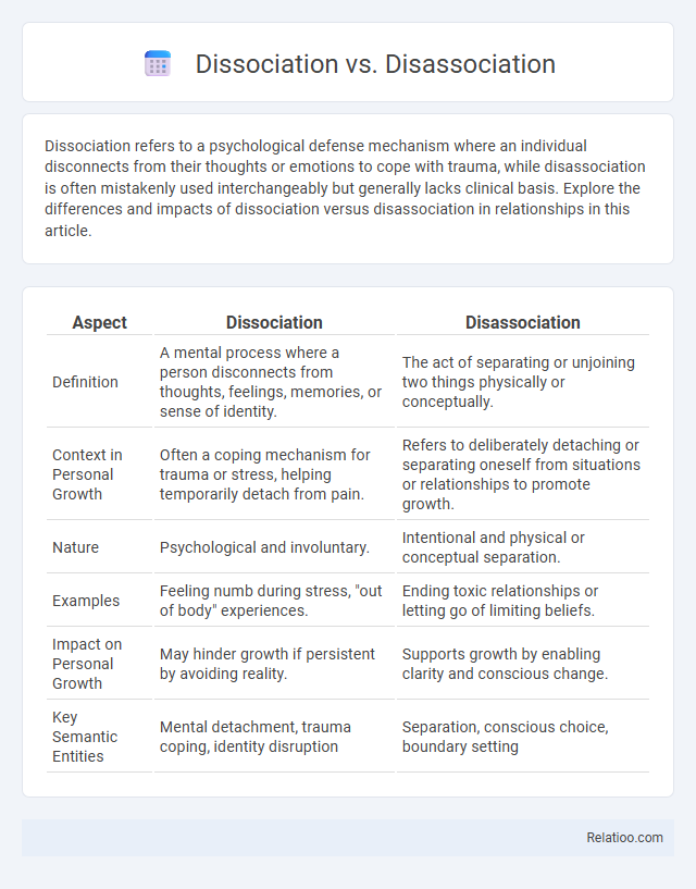 Dissociation vs. Disassociation - What is The Difference?