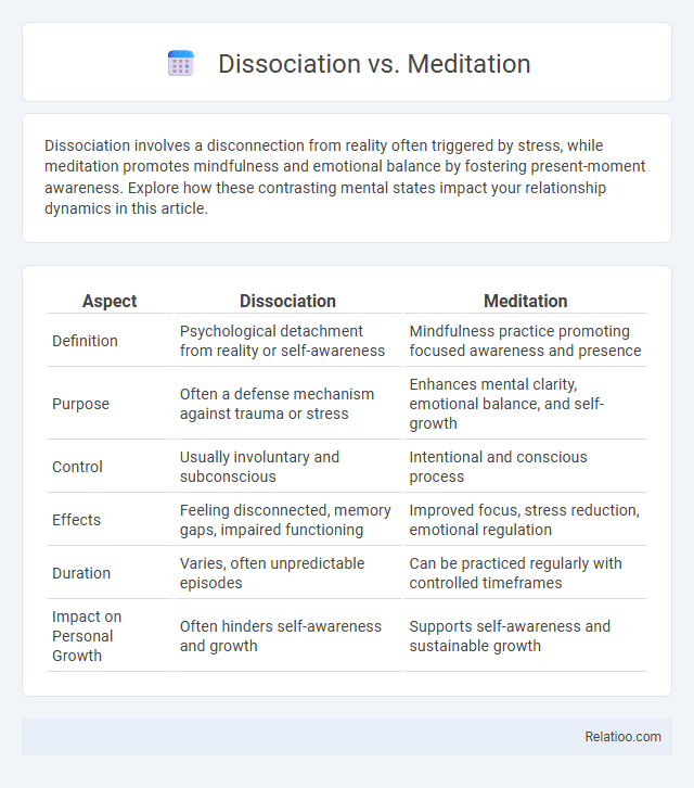 Dissociation vs. Meditation - What is The Difference?
