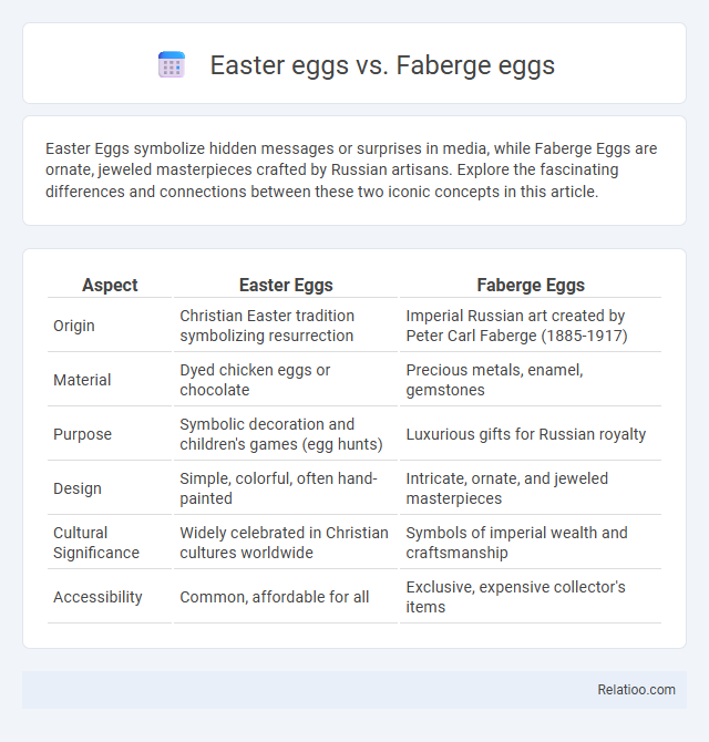 Easter eggs vs. Faberge eggs - What is The Difference?