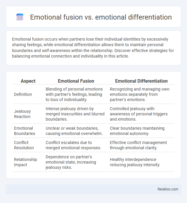 Emotional fusion vs. emotional differentiation - What is The Difference?
