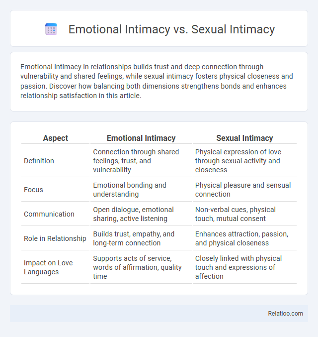 Emotional Intimacy vs. Sexual Intimacy - What is The Difference?