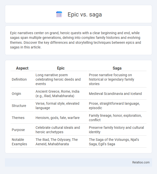 Epic vs. saga - What is The Difference?