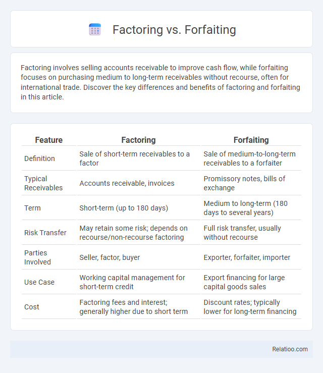 Factoring vs. Forfaiting - What is The Difference?