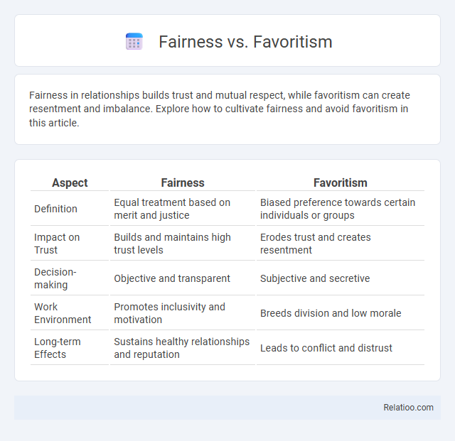 Fairness vs. Favoritism - What is The Difference?