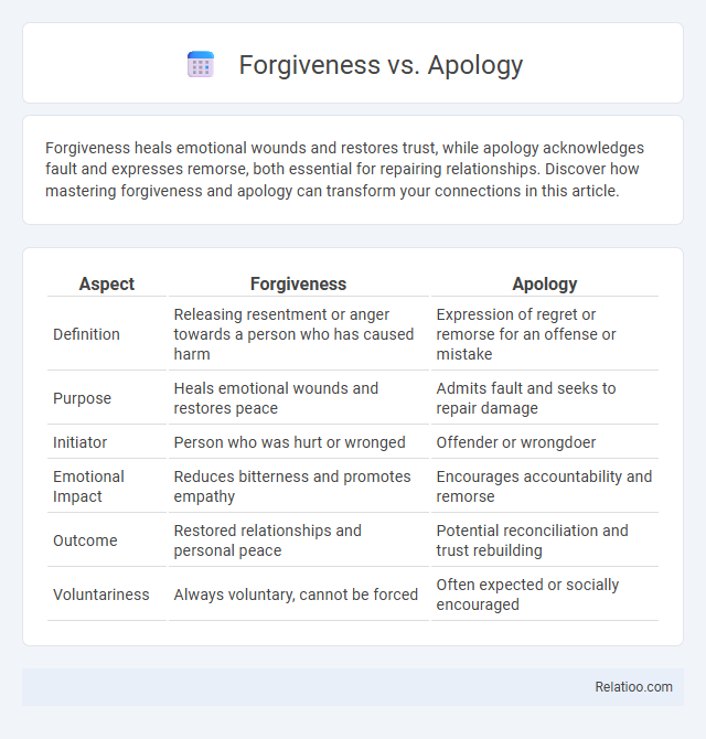 Forgiveness vs. Apology - What is The Difference?