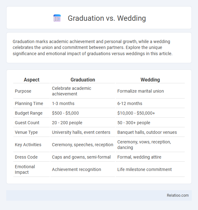 Graduation vs. Wedding - What is The Difference?