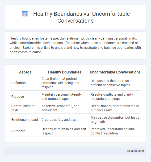 Healthy Boundaries vs. Uncomfortable Conversations - What is The Difference?
