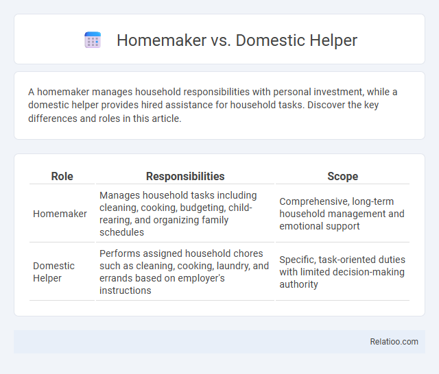 Homemaker vs. Domestic Helper - What is The Difference?