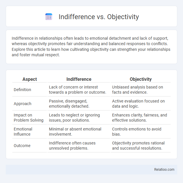 Indifference vs. Objectivity