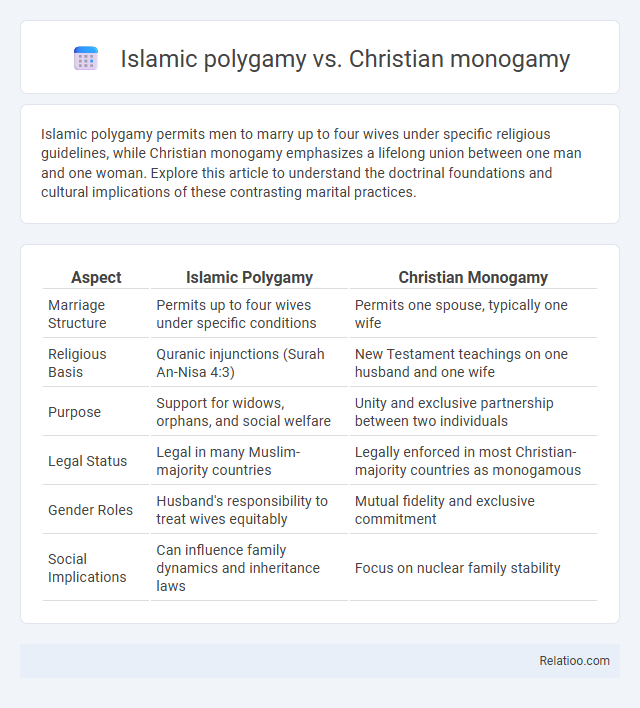Islamic polygamy vs. Christian monogamy - What is The Difference?