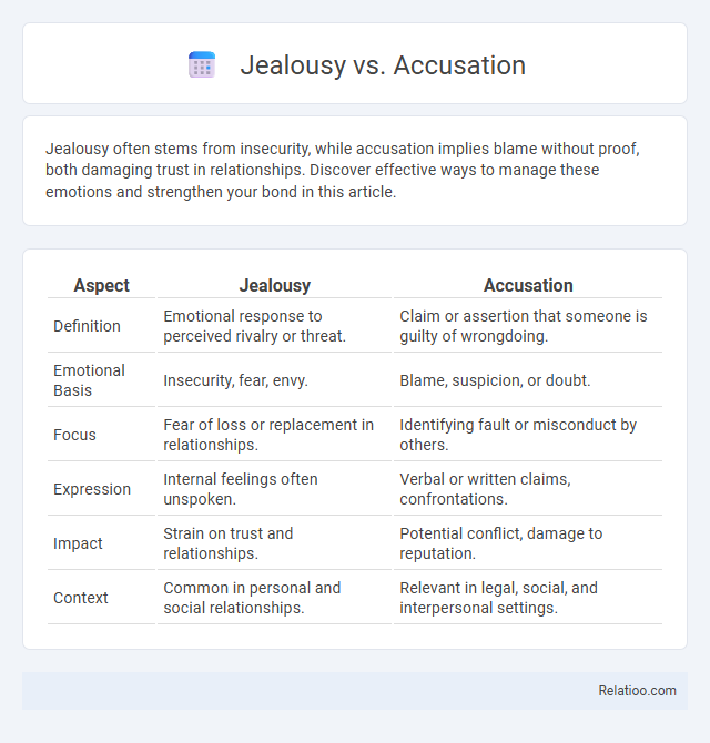 Jealousy vs. Accusation - What is The Difference?